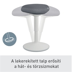 Leitz Ergo Active szürke komfort ülőfelületű billenő ülőszék