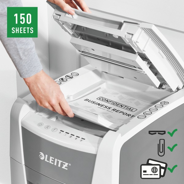 Leitz IQ AutoFeed Office 150 P5 Pro automata iratmegsemmisítő