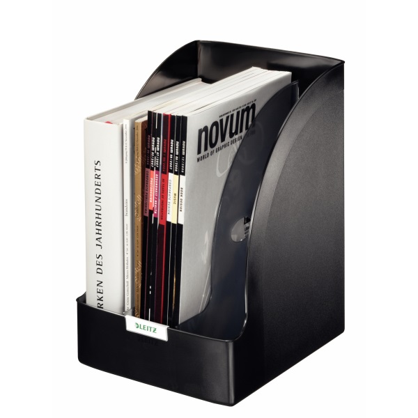 Leitz Jumbo Plus elválasztókkal fekete iratpapucs