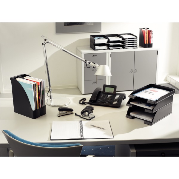 Leitz Jumbo Plus fekete irattálca
