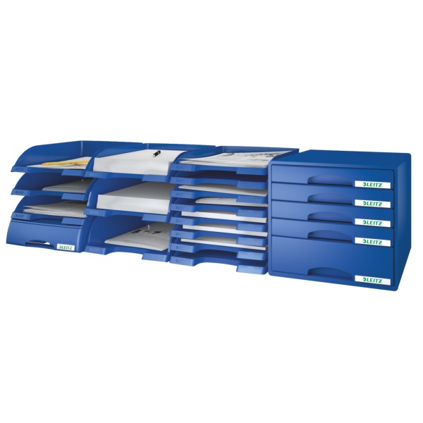 Leitz Jumbo Plus piros irattálca