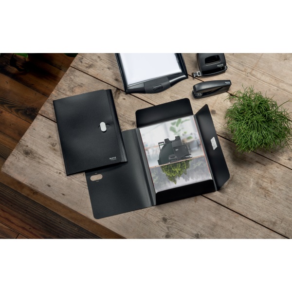 Leitz Recycle A4 PP fekete 3-pólyás mappa