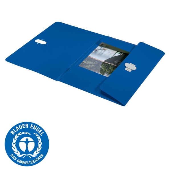 Leitz Recycle A4 PP kék 3-pólyás mappa