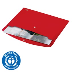 Leitz Recycle A4 PP piros irattartó tasak