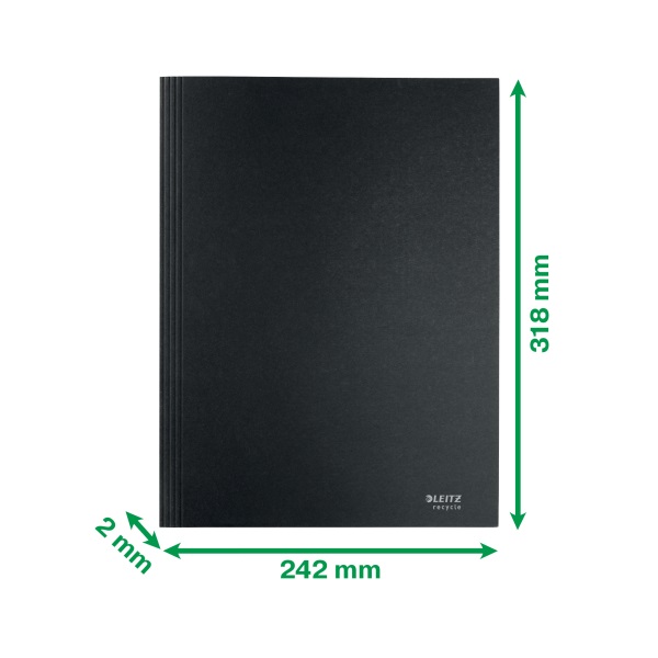 Leitz Recycle A4 karton fekete 3-pólyás mappa