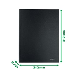 Leitz Recycle A4 karton fekete 3-pólyás mappa