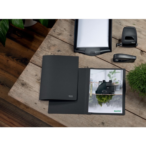 Leitz Recycle A4 karton fekete gyorsfűző
