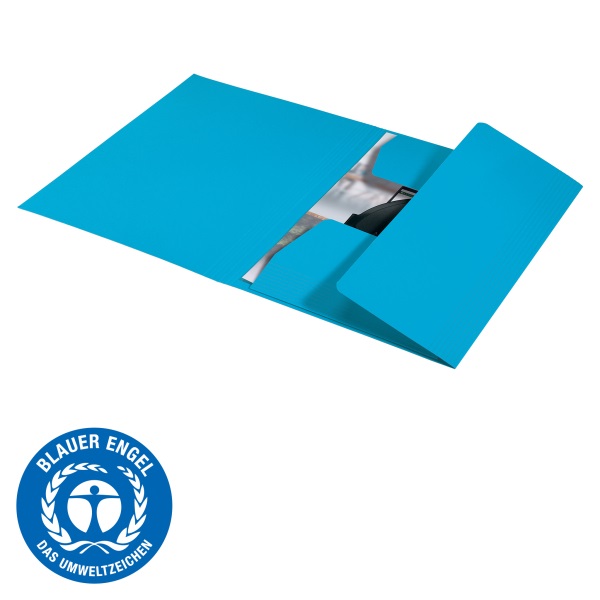 Leitz Recycle A4 karton kék 3-pólyás mappa