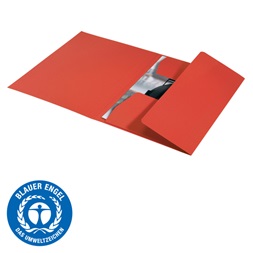 Leitz Recycle A4 karton piros 3-pólyás mappa