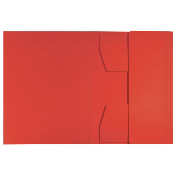Leitz Recycle A4 karton piros 3-pólyás mappa