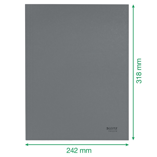 Leitz Recycle A4 karton piros 3-pólyás mappa