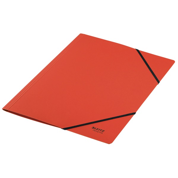 Leitz Recycle A4 karton piros gumis mappa