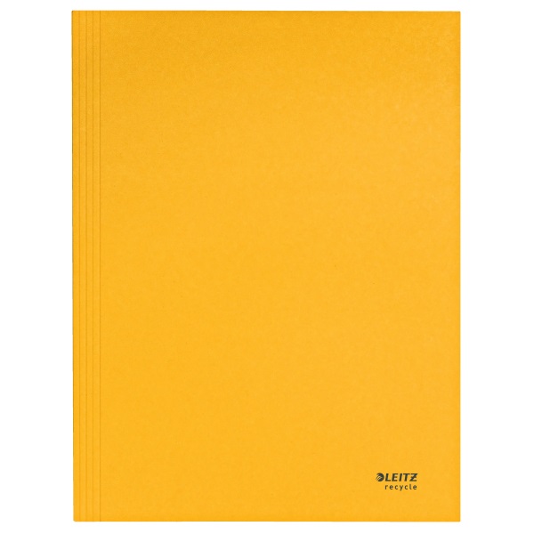 Leitz Recycle A4 karton sárga 3-pólyás mappa