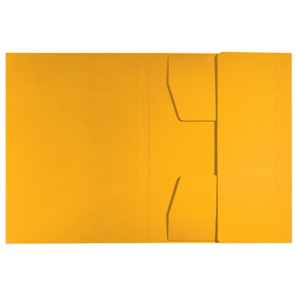 Leitz Recycle A4 karton sárga 3-pólyás mappa