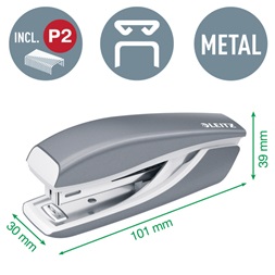 Leitz WOW 10 lap piros mini tűzőgép és lyukasztó szett