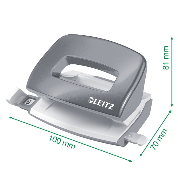 Leitz WOW 10 lap piros mini tűzőgép és lyukasztó szett