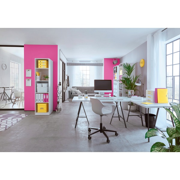 Leitz Wow A4 80lapos kockás rózsaszín spirálfüzet