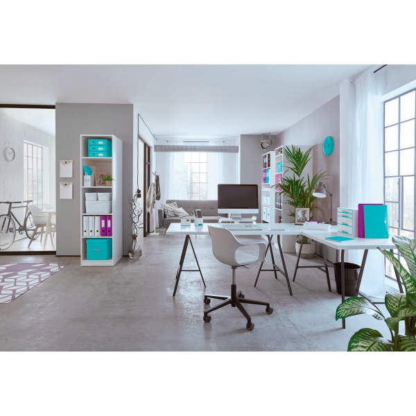 Leitz Wow A5 80lapos vonalas lila spirálfüzet