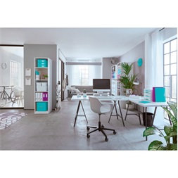 Leitz Wow A5 80lapos vonalas lila spirálfüzet