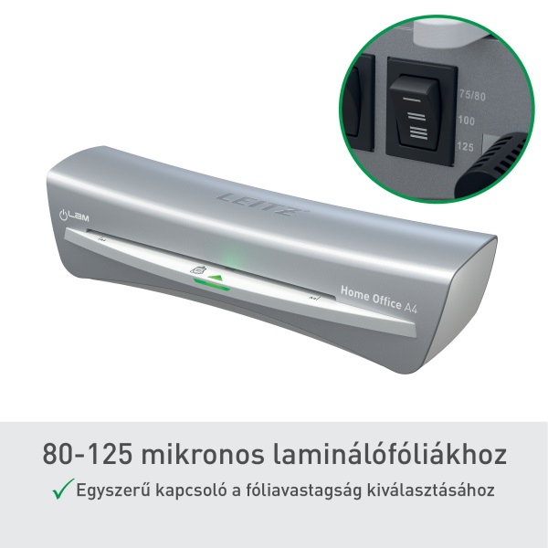 Leitz iLAM Home Office A4 szürke laminálógép
