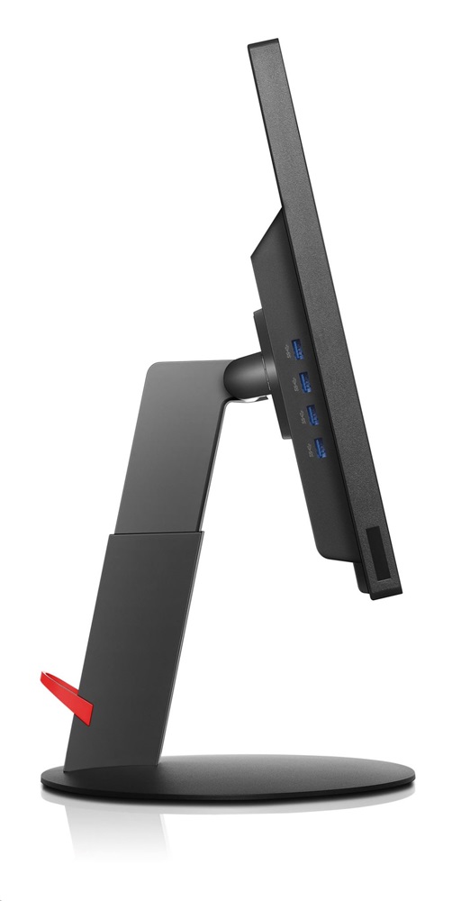 Lenovo 23,8" ThinkVision T2424p FHD IPS DP/HDMI/VGA/USB fekete monitor (Használt A)
