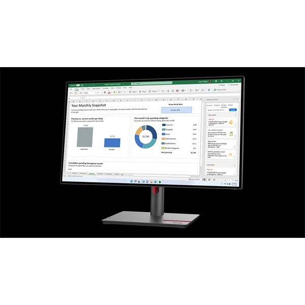 Lenovo 27" P27q-30 ThinkVision QHD IPS HDMI/DP/USB monitor