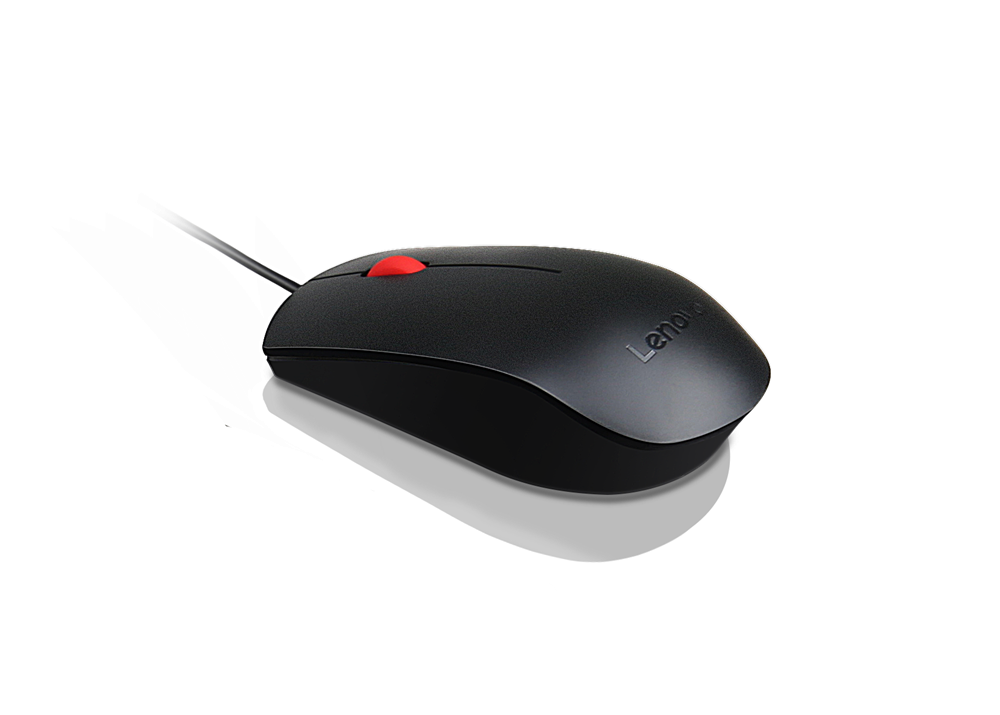Lenovo Essential USB fekete egér