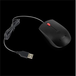 Lenovo Fingerprint Biometric Mouse Gen 2 USB fekete vezetékes optikai egér