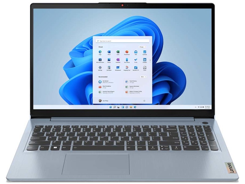 Lenovo Ideapad 3 15IAU7 15,6"FHD/Intel Core i3-1215U/8GB/512GB/Int.VGA/FreeDOS/kék laptop