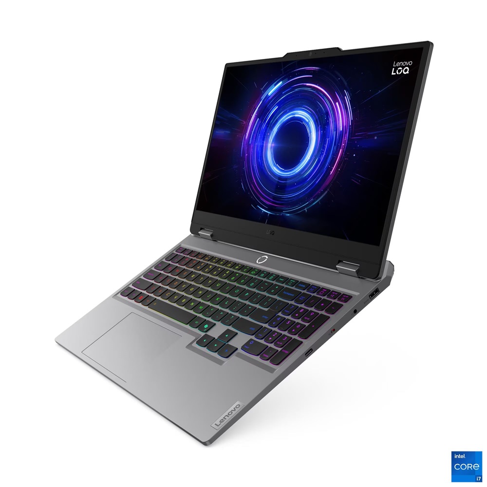 Lenovo LOQ 15IRX10 15,6"FHD/Intel Core i7-13650HX/24GB/1TB/RTX 5060 8GB/FreeDOS/szürke laptop