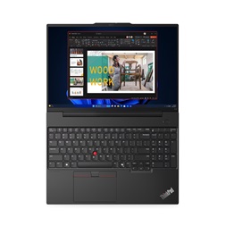 Lenovo ThinkPad E16 G2 16"WUXGA/Intel Core Ultra 7-155H/16GB/1TB/Int.VGA/FreeDOS/fekete laptop