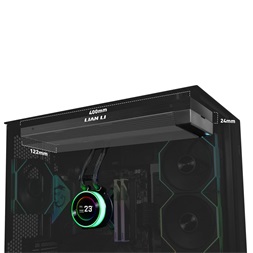 Lian Li HYDROSHIFT II LCD-C 360N 3x120mm ARGB fekete vízhűtéses processzor hűtő