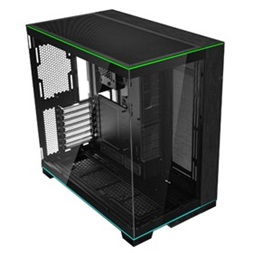 Lian Li O11 Dynamic EVO RGB TG fekete (táp nélküli) ablakos RGB E-ATX ház