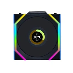 Lian Li UNI Fan SL Wireless LCD 120 120mm PWM ARGB fekete ventilátor
