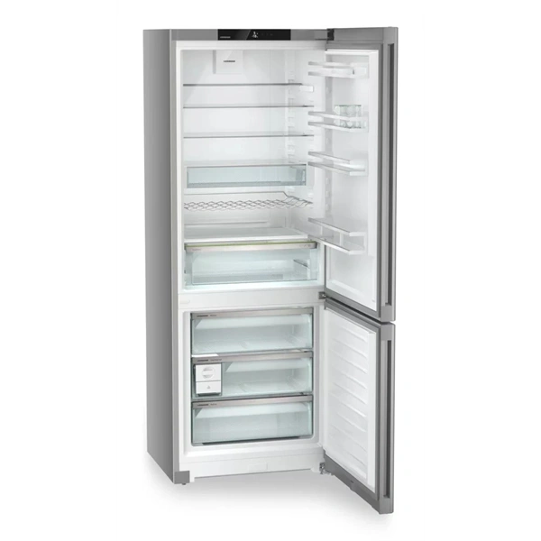 Liebherr CNsfd 7723 ezüst, alulfagyasztós, Hűtő:348L, Fagyasztó:138L, hűtőszekrény