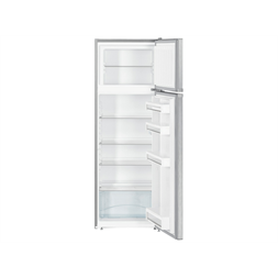 Liebherr CTPele251-26 inox, felülfagyasztós, Hűtő:219L, Fagyasztó:52L, hűtőszekrény (Újszerű)