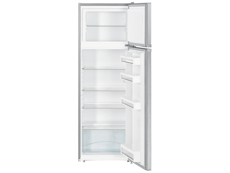 Liebherr CTPele251-26 inox, felülfagyasztós, Hűtő:219L, Fagyasztó:52L, hűtőszekrény (Újszerű)