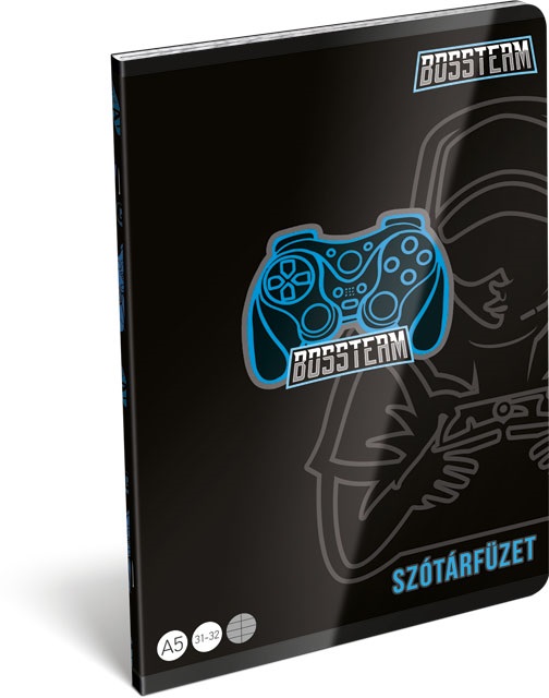 Lizzy Bossteam Gamer 4Life 22971001 FSC A5 31-32 tűzött szótár füzet