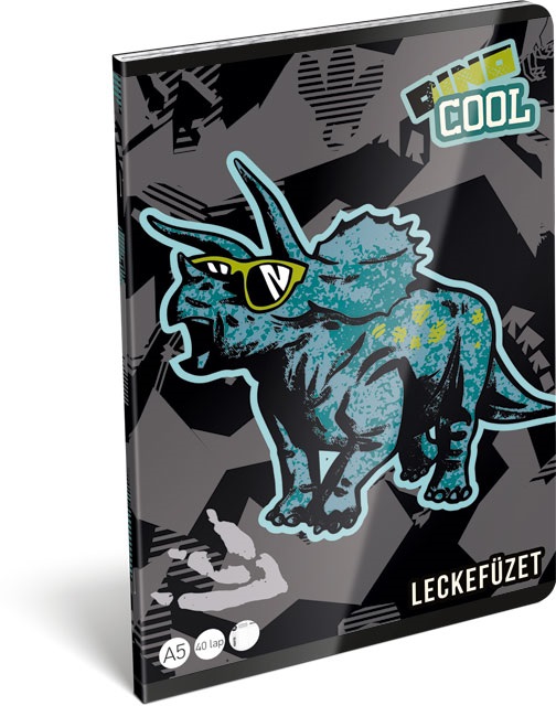 Lizzy Dino Cool 22971999 FSC A5 40 lapos tűzött lecke füzet