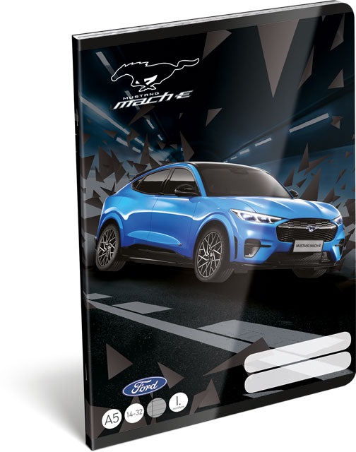 Lizzy Ford Mustang Lightning 22965513 FSC A5 14-32 tűzött vonalas füzet