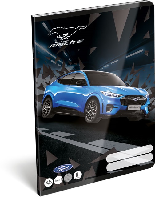 Lizzy Ford Mustang Lightning 22966313 FSC A5 16-32 tűzött vonalas füzet