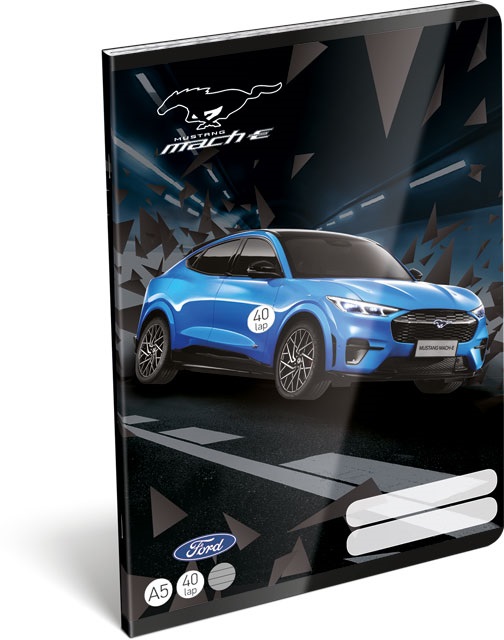 Lizzy Ford Mustang Lightning 22968213 FSC A5 40 lapos tűzött vonalas füzet