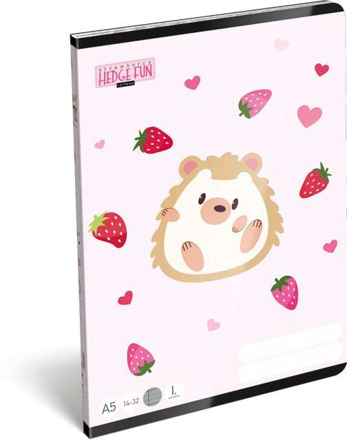 Lizzy Lollipop Hedge fun 22965059 FSC A5 14-32 tűzött vonalas füzet