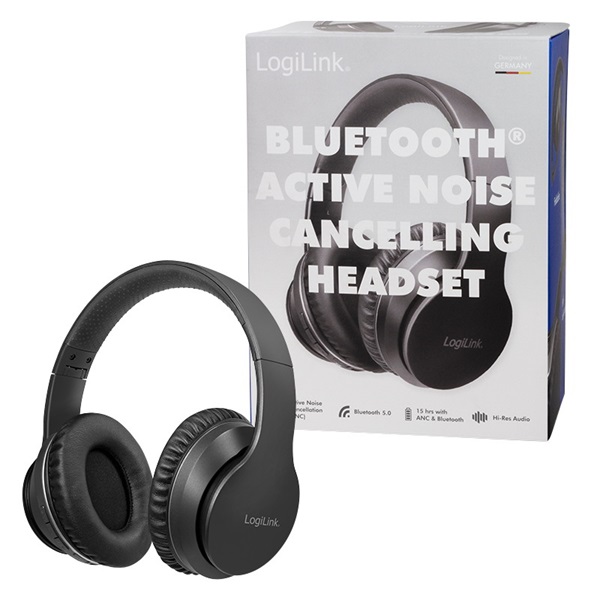 Logilink BT0053 Bluetooth aktív zajszűrős fejhallgató