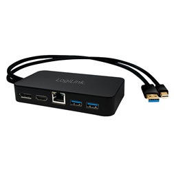 Logilink CV0111 DisplayPort-dokkolóállomás (mini DP), 5 portos, 1080p