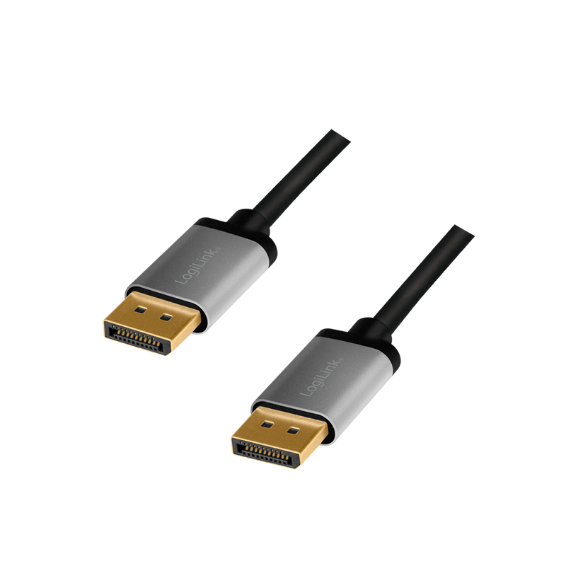 Logilink CDA0101 DisplayPort kábel, DP/M-DP/M, 4K/60 Hz, alu, 2 m