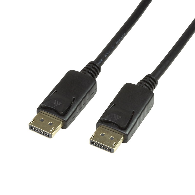 Logilink CV0074 DisplayPort kábel, DP/M-DP/M, 4K/60 Hz, fekete, 5 m