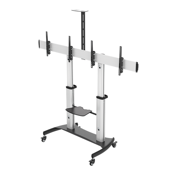 Logilink BP0150 Dual TV-Monitor görgős állvány, 37-60", állítható magasságú