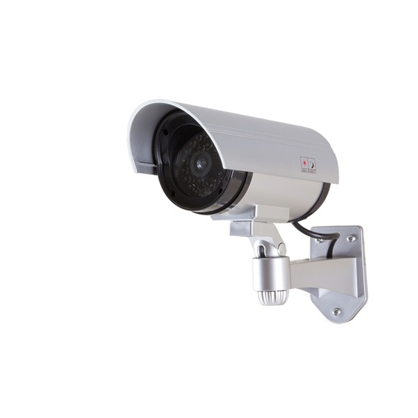 Logilink SC0204 Dummy biztonsági ÁLkamera piros villogó fénnyel, ezüst