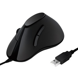 Logilink ID0158 Ergonomikus függőleges egér, USB, 100 dpi, fekete